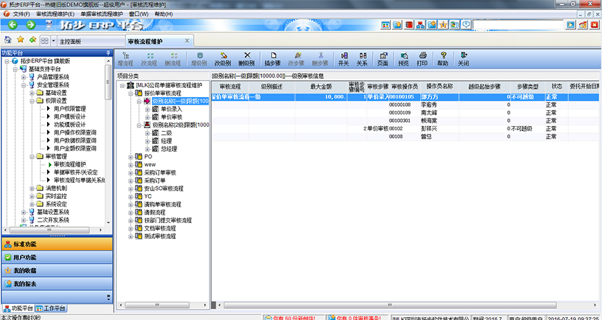 拓步ERP審核流程設(shè)置