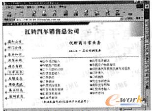 圖4 經(jīng)銷商網(wǎng)上銷售日常業(yè)務(wù)界面