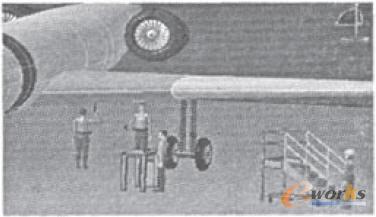 某型飛機(jī)的虛擬維修場(chǎng)景