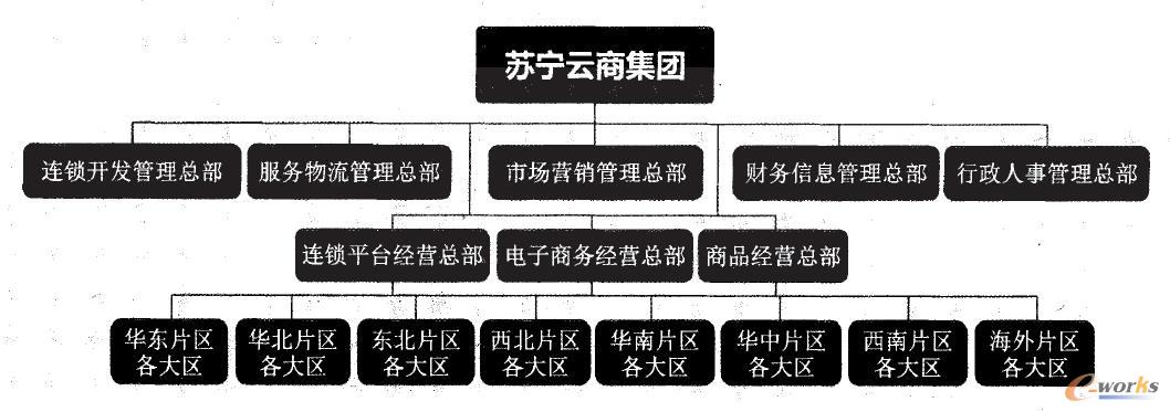 蘇寧云商集團(tuán)整體組織框架