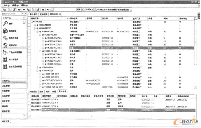 船舶維修BOM結(jié)構(gòu)界面