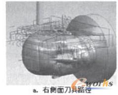 右側(cè)刀具路徑