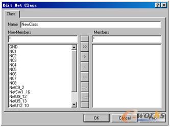 Edit Net Class對話框