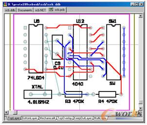對指定區(qū)域進(jìn)行布線的效果