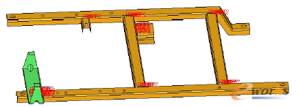 圖3 電氣元件安裝支架結(jié)構(gòu)圖