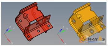 原始模型及模型中面圖