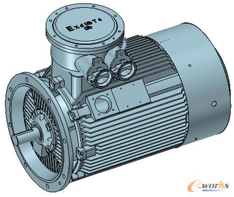 用中望3D 設(shè)計的三相異步電機(jī)
