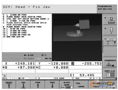機(jī)床動(dòng)態(tài)碰撞模型與碰撞報(bào)警信息界面
