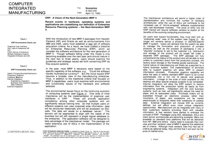 Gartner��(du��)ERPԭʼ���x�о���(b��o)��