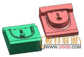 最終創(chuàng)建的型腔和型芯