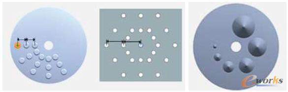 圓形與多邊形陣列示例