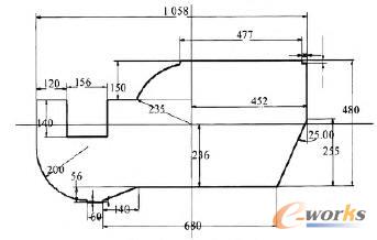 機(jī)體整體輪廓草圖