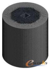 堆芯反射層有限元模型