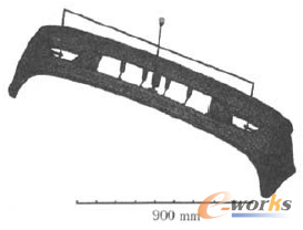 圖4 3點進澆的冷熱流道結(jié)合的澆口設(shè)置