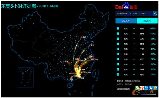 東莞8小時(shí)遷徙圖