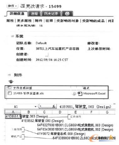 PLM系統(tǒng)零件反查表導(dǎo)出形式