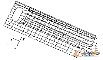 圖3 副梁與其加強板間的焊接