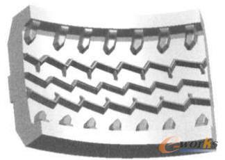 單塊花紋塊造型