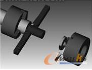 三刀塔刀具同步加工仿真