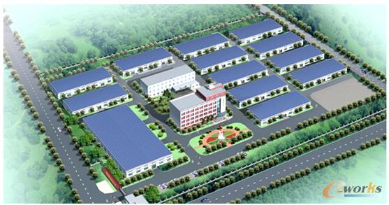 圖1 銅陵泰成實(shí)業(yè)鳥(niǎo)瞰圖