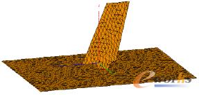 圖2 馬刀天線仿真模型