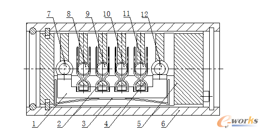 圖1 鎖芯關(guān)聯(lián)性移動原理圖