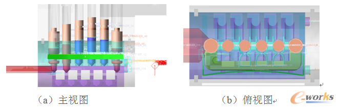 圖9 ADAMS中鎖芯結(jié)構(gòu)視圖