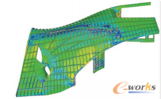 圖2 標(biāo)準(zhǔn)剛度配置與另一領(lǐng)先配置之間的絕對差