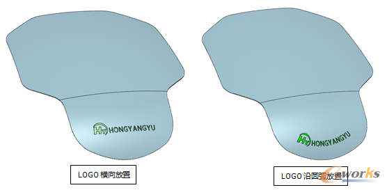 圖1 LOGO放置效果對比圖