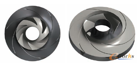 圖1 用于定義水力幾何結(jié)構(gòu)的葉輪參數(shù)化模型