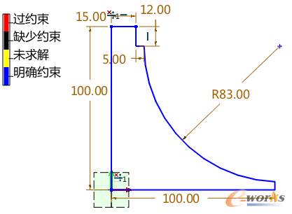 圖2 葉輪軸心草圖