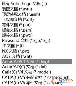 �D8 Solid Edge֧�ֵĔ�(sh��)��(j��)��ʽ