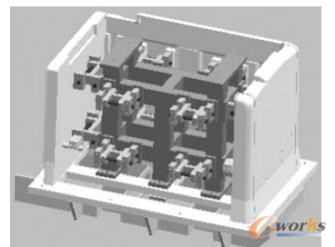 圖5 發(fā)泡模冷藏室內(nèi)部結(jié)構(gòu)