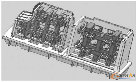 圖6 冷藏室和冷凍室的整體結(jié)構(gòu)