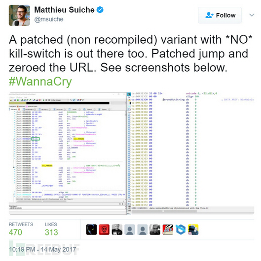 ȫ��ȫ�S��ᘌ���Wannacry�������x��푑�(y��ng)�c̎�÷����R��
